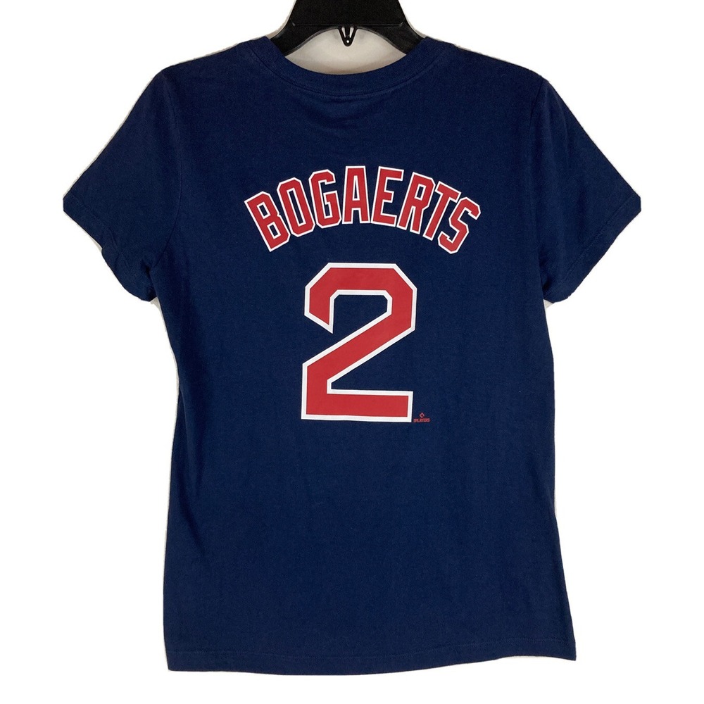 Women's‎ The NIKE Tee Boston Red Sox BOGAERTS Navy SS Shirt Large NWT NKAF-44B